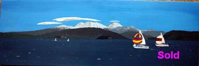 Lake Taupo mountains